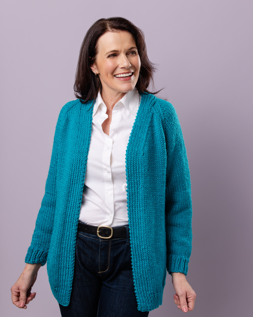 The Sloane Cardigan - Chunky Yarn - Adult Knitting Pattern | PT 8745