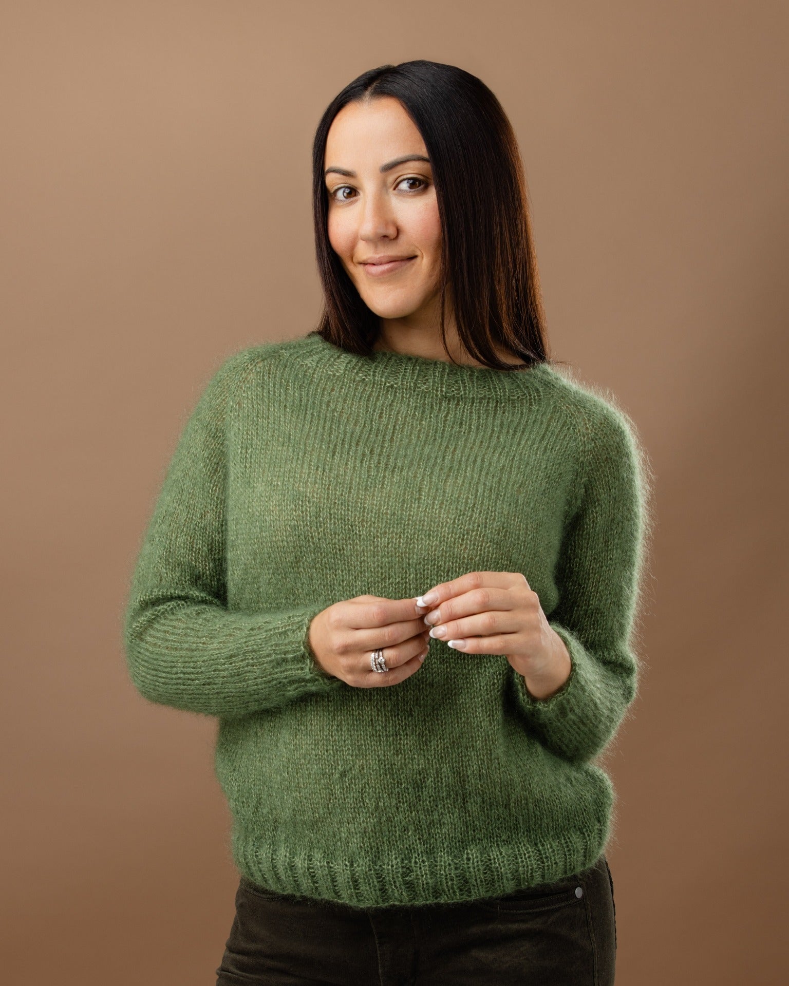 The Sofia Top-Down Raglan Jumper - Womens Knitting Pattern | PT 8707