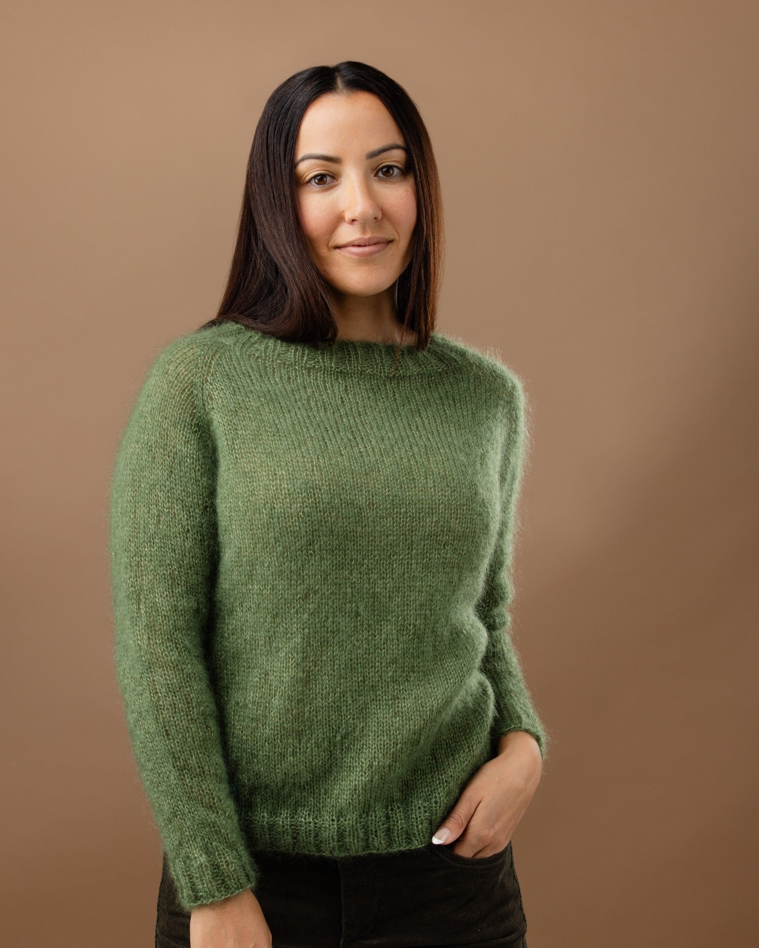 The Sofia Top-Down Raglan Jumper - Womens Knitting Pattern | PT 8707