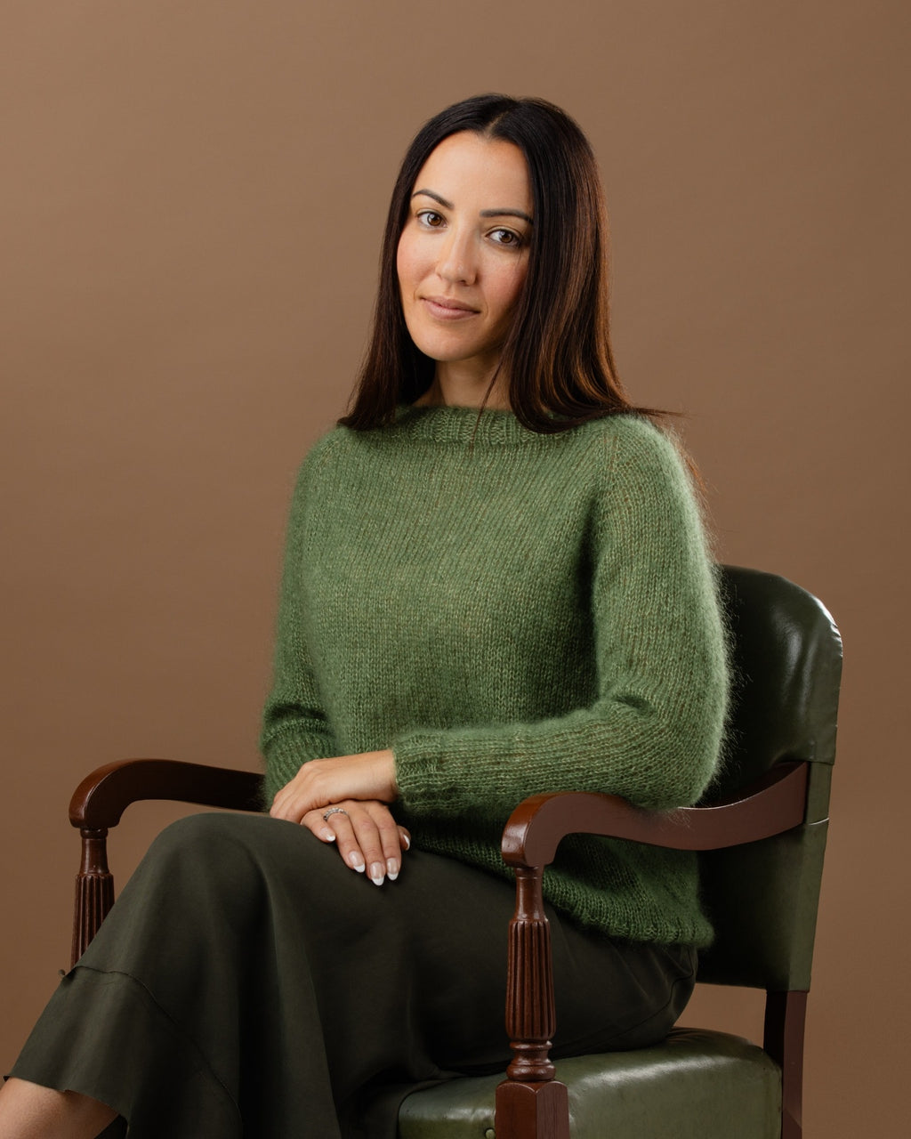 The Sofia Top-Down Raglan Jumper - Womens Knitting Pattern | PT 8707