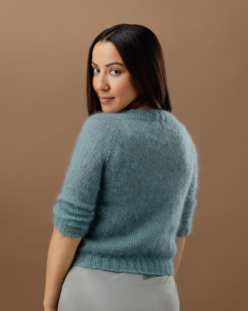 The Sofia Top-Down Raglan Jumper - Womens Knitting Pattern | PT 8707