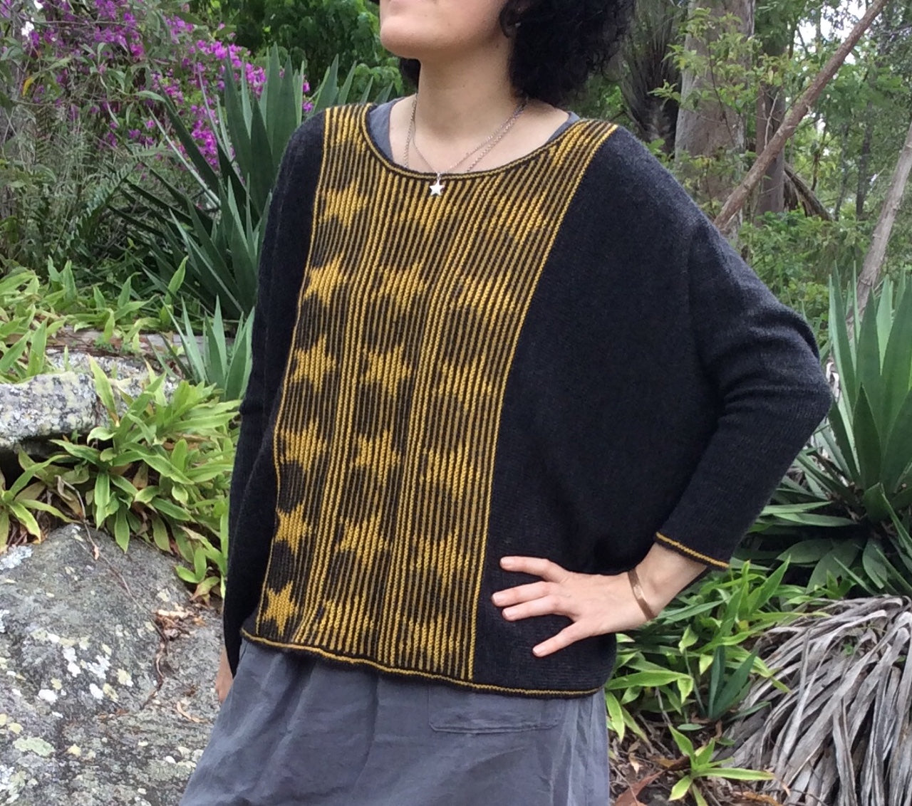 Stars and Stripes Illusion Sweater PDF