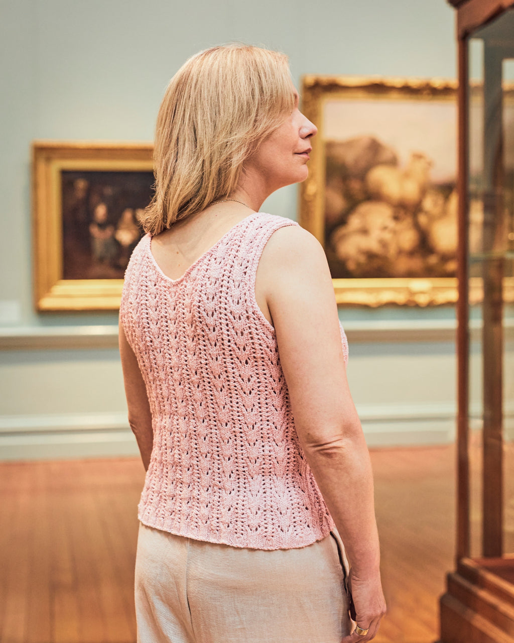 The Stella Lace Tank Top - Adults Knitting Pattern | PT 8670