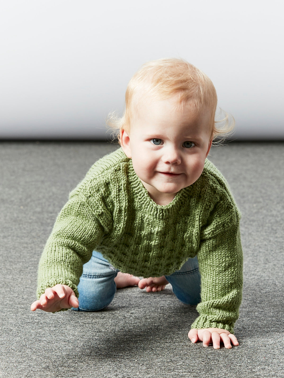 Cube Pattern Knitting PT 8653 Baby's Sugar Cube Jumper - Knitting Pattern – Bendigo Woollen Mills