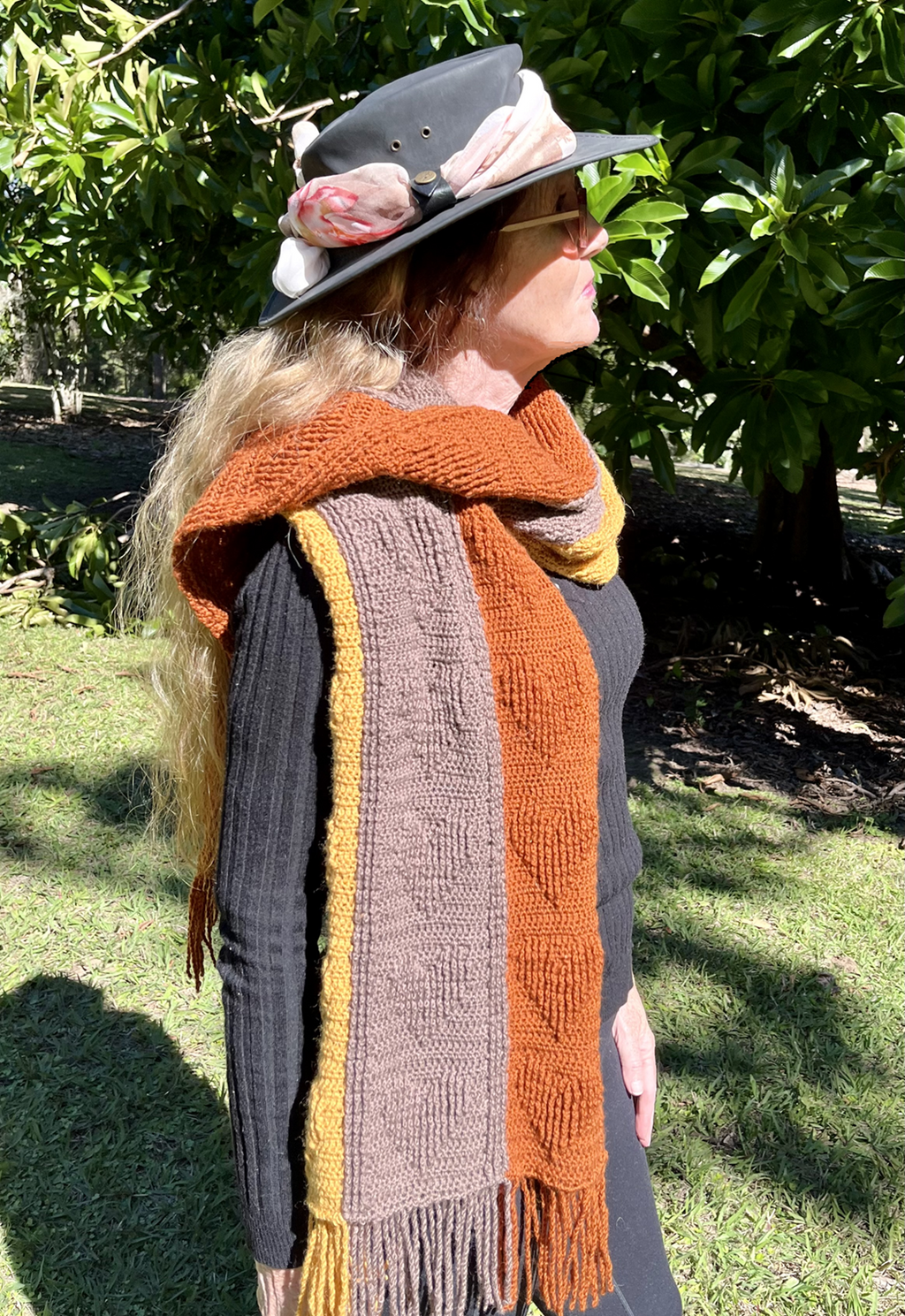 Triple Bypass Heart Scarf PDF