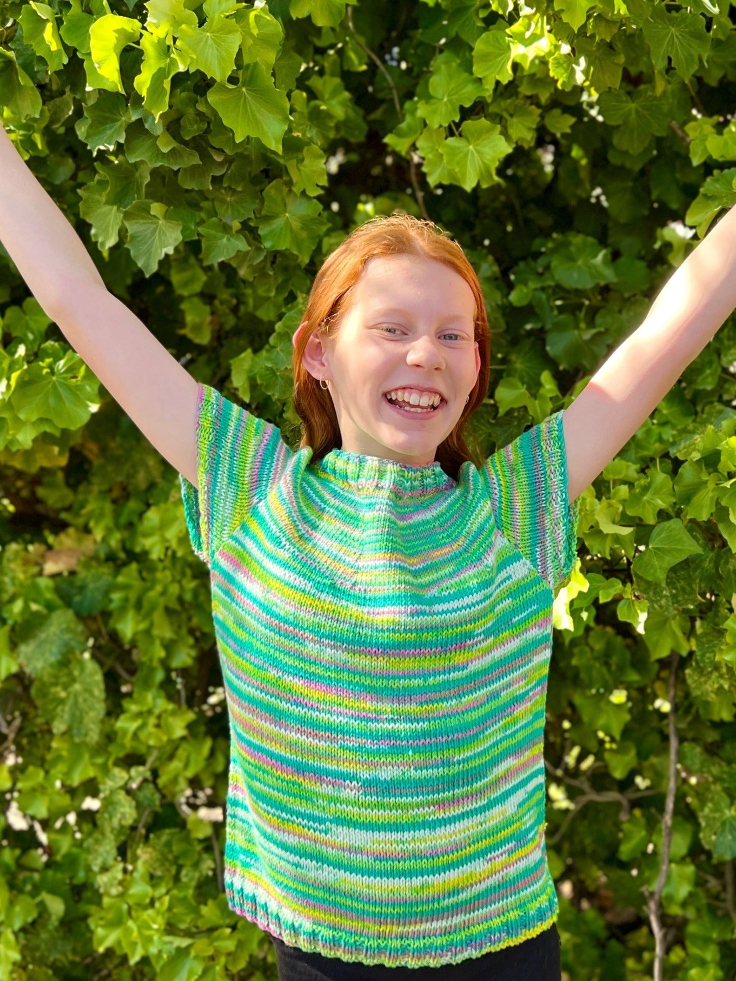 PT 8617 Child's Tee with Circular Yoke - Knitting Pattern