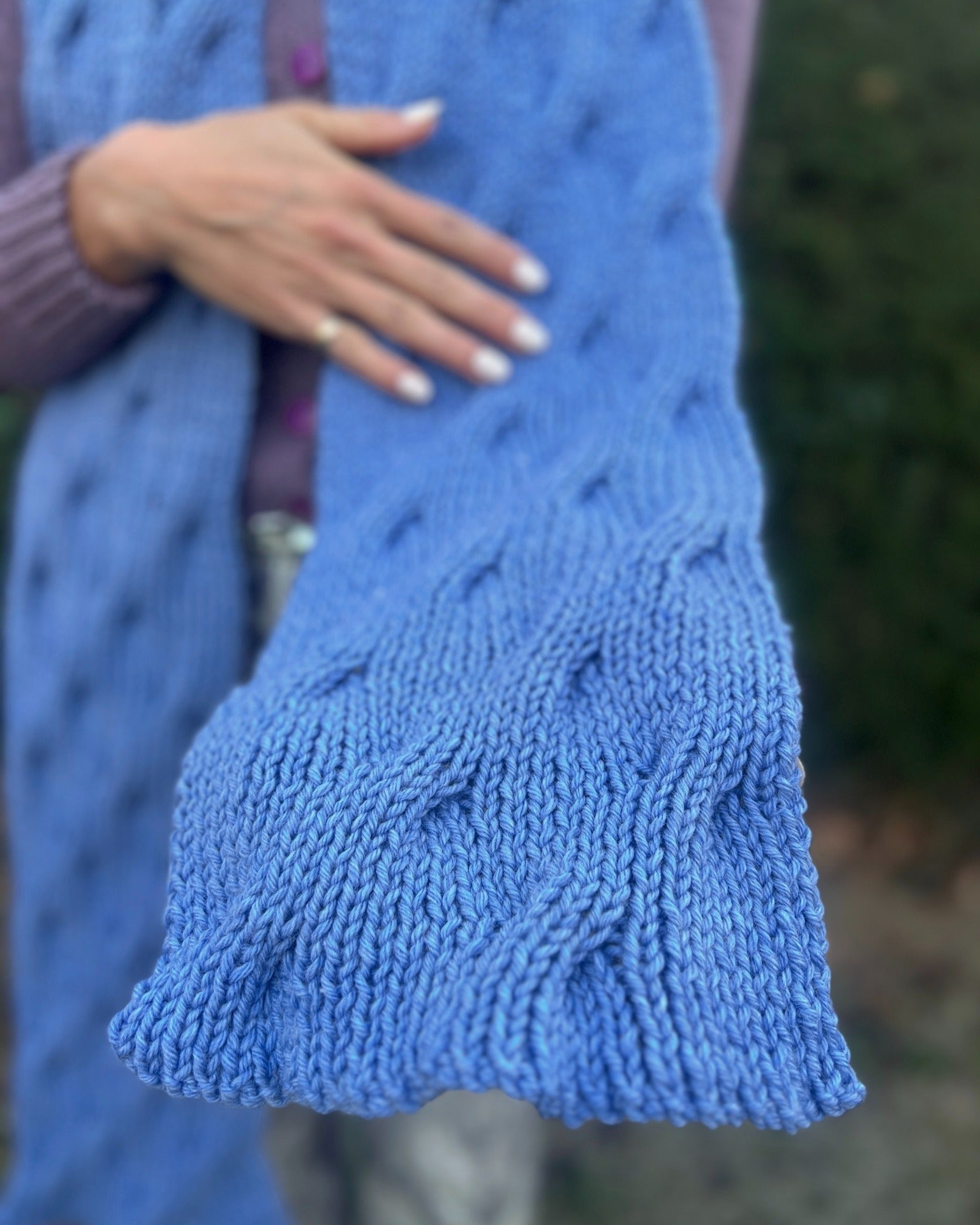 Waterfall Scarf and Beanie - Adults Knitting Pattern | PT 8713