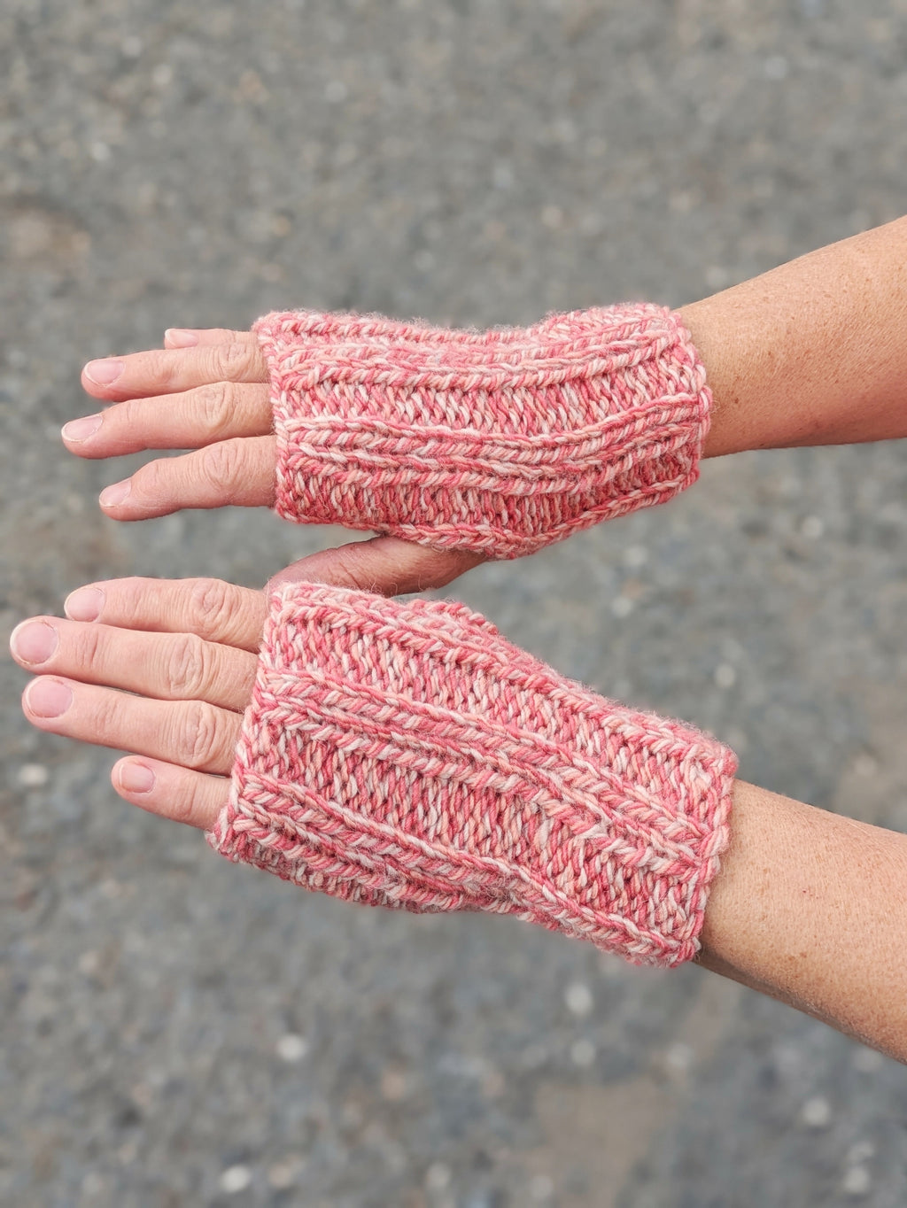 Chunky Hand Warmers - Free Knit or Crochet Pattern