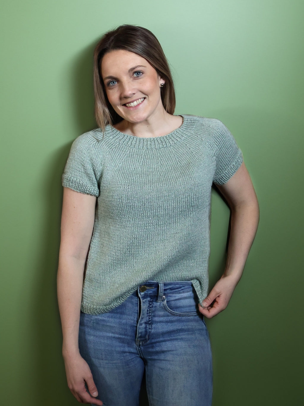 The Caroline Tee - Adult Knitting Pattern | PT 8678