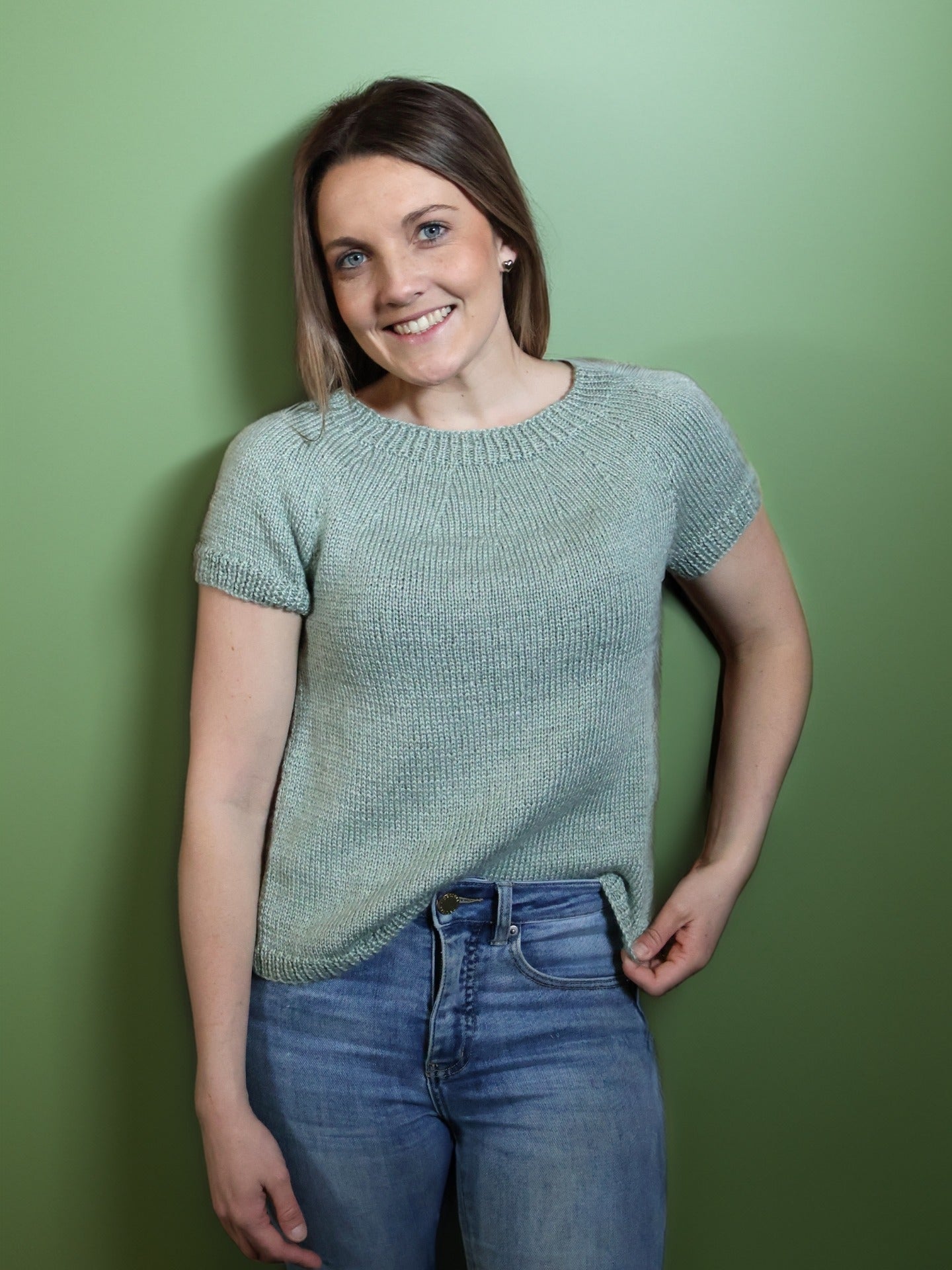 The Caroline Tee - Adult Knitting Pattern | PT 8678